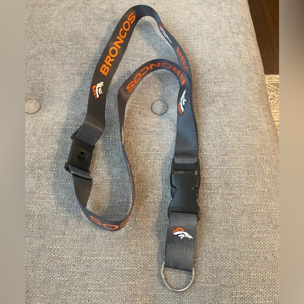Denver Broncos Gray Lanyard NWOT